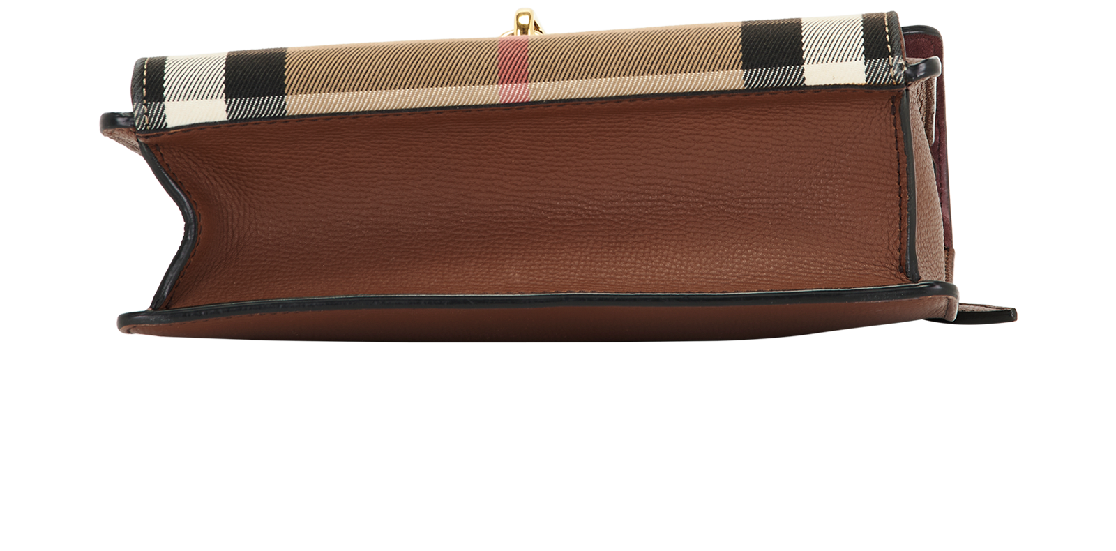 Small Macken House Crossbody Bag, &pound;450, Handbags, Brown, Leather, Top view